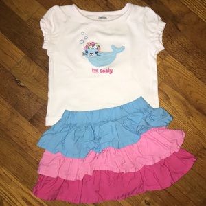 Gymboree I’m Sealy skirt set